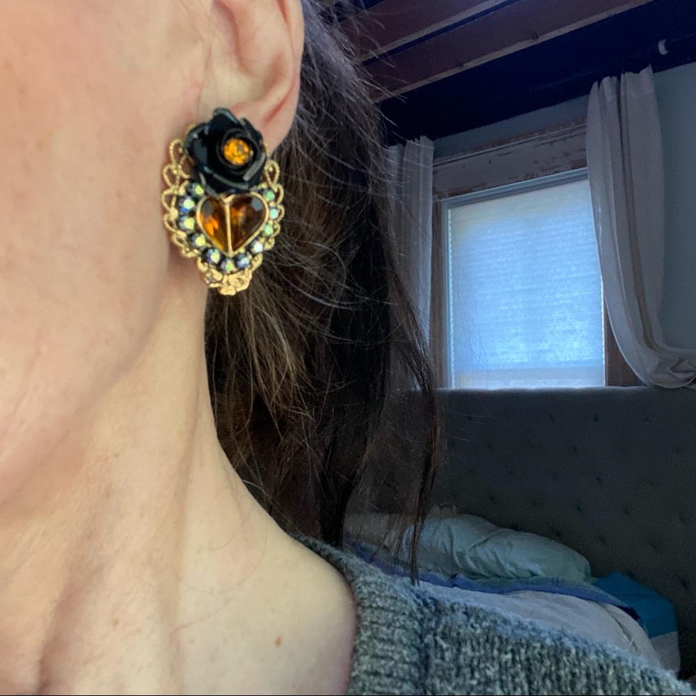 Clip On Statement Earrings - image 3